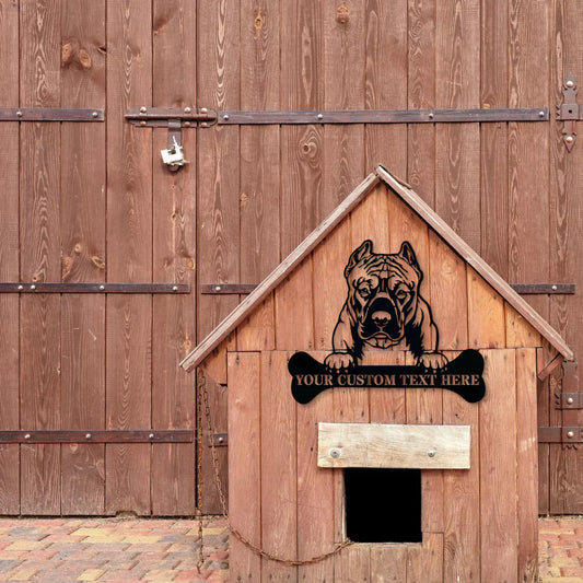 Personalized American Bully Metal Signs