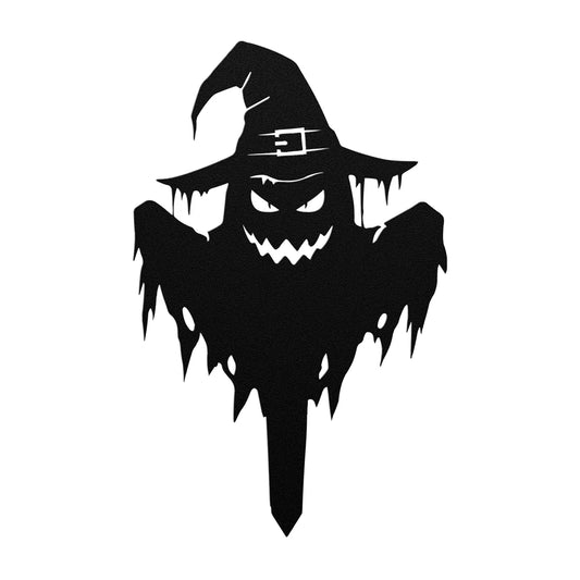 Halloween Ghost yard sign Black