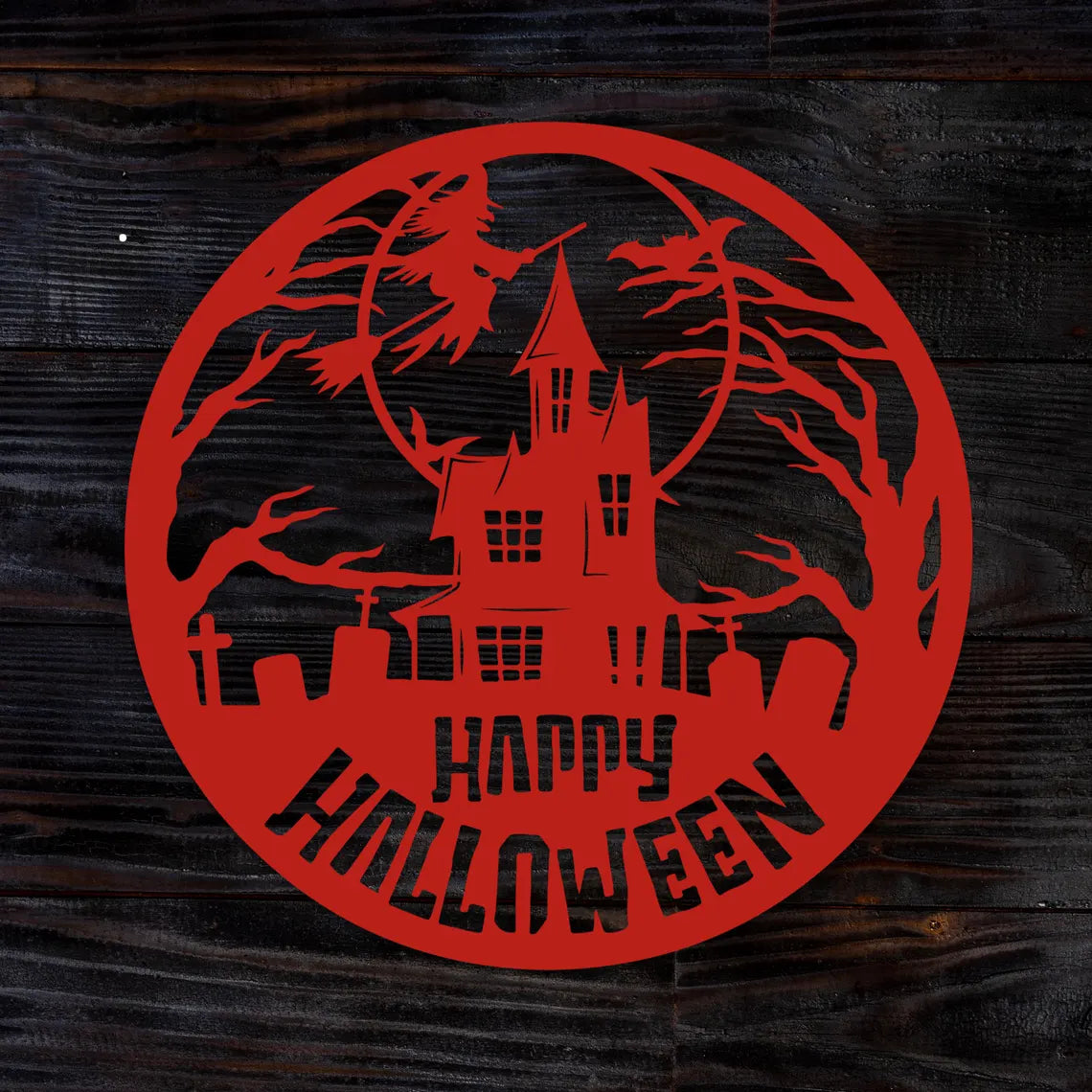 Happy Halloween Metal Wall Art | Vintage & Outdoor Halloween Decor 2025