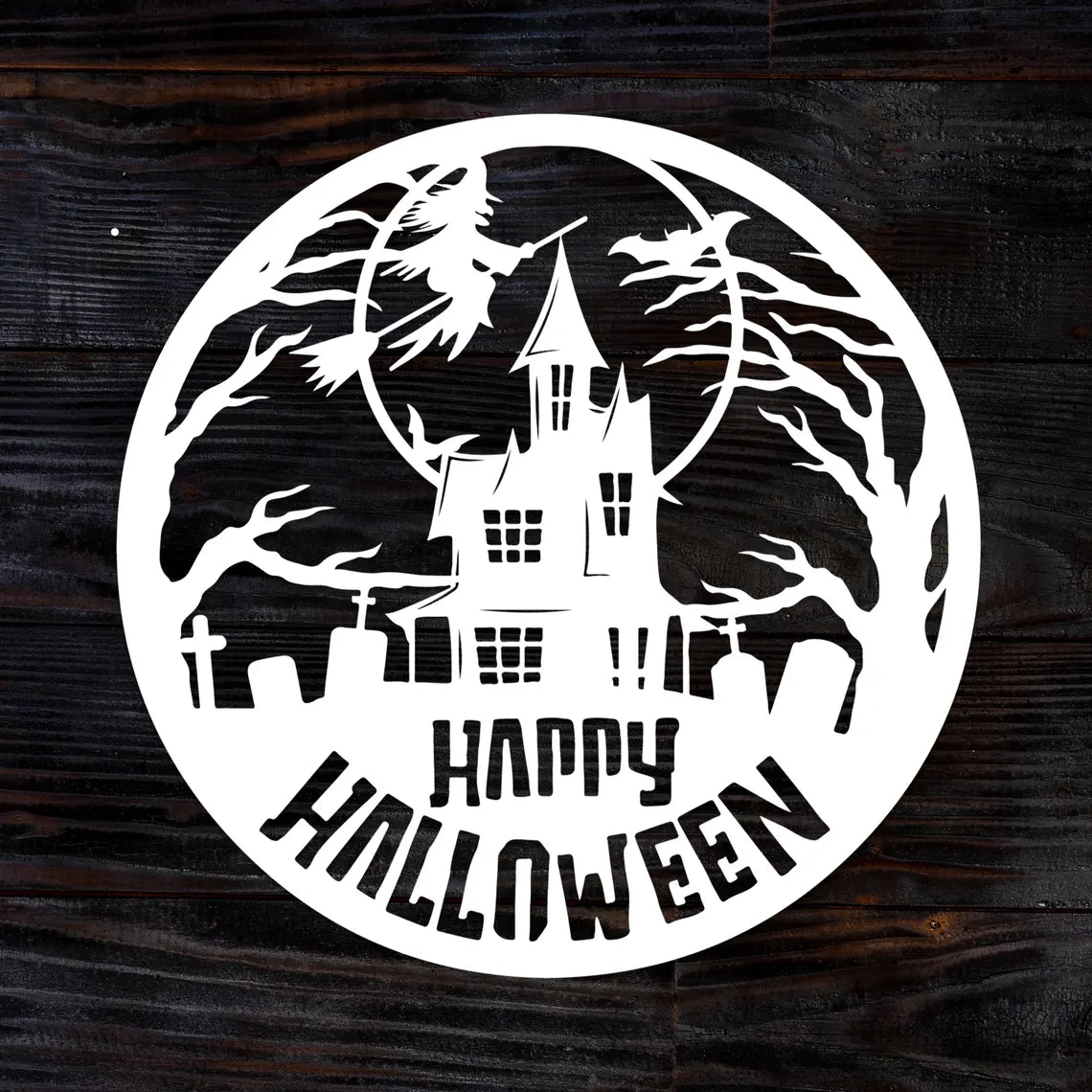 Happy Halloween Metal Wall Art | Vintage & Outdoor Halloween Decor 2025