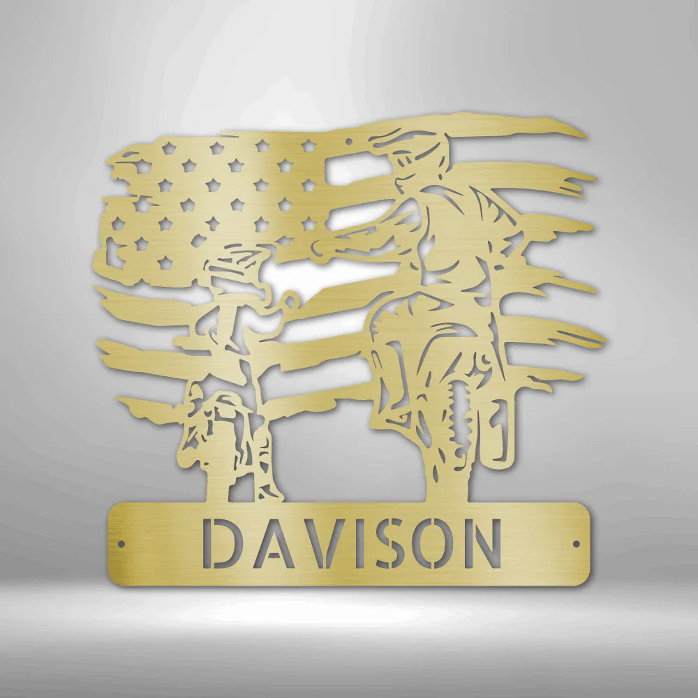 Personalized Motocross Steel Signs for Families