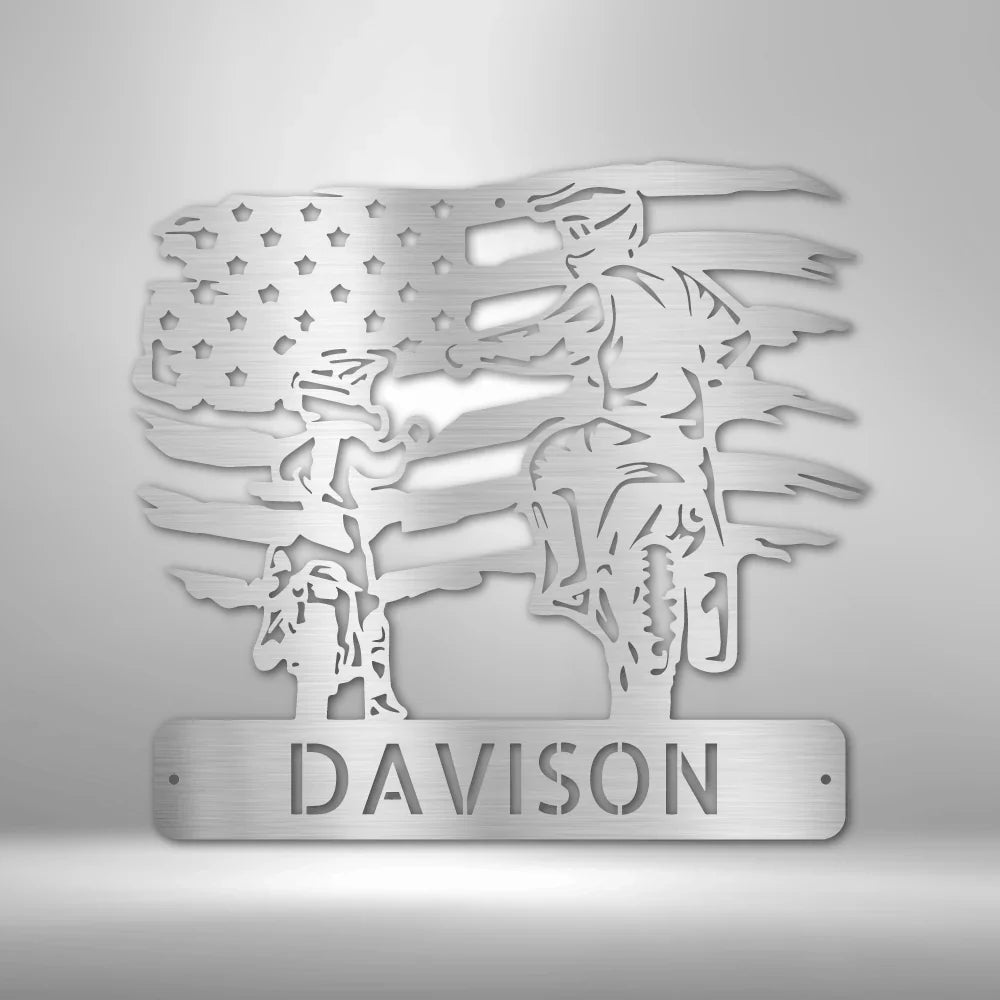 Personalized Motocross Steel Signs for Families