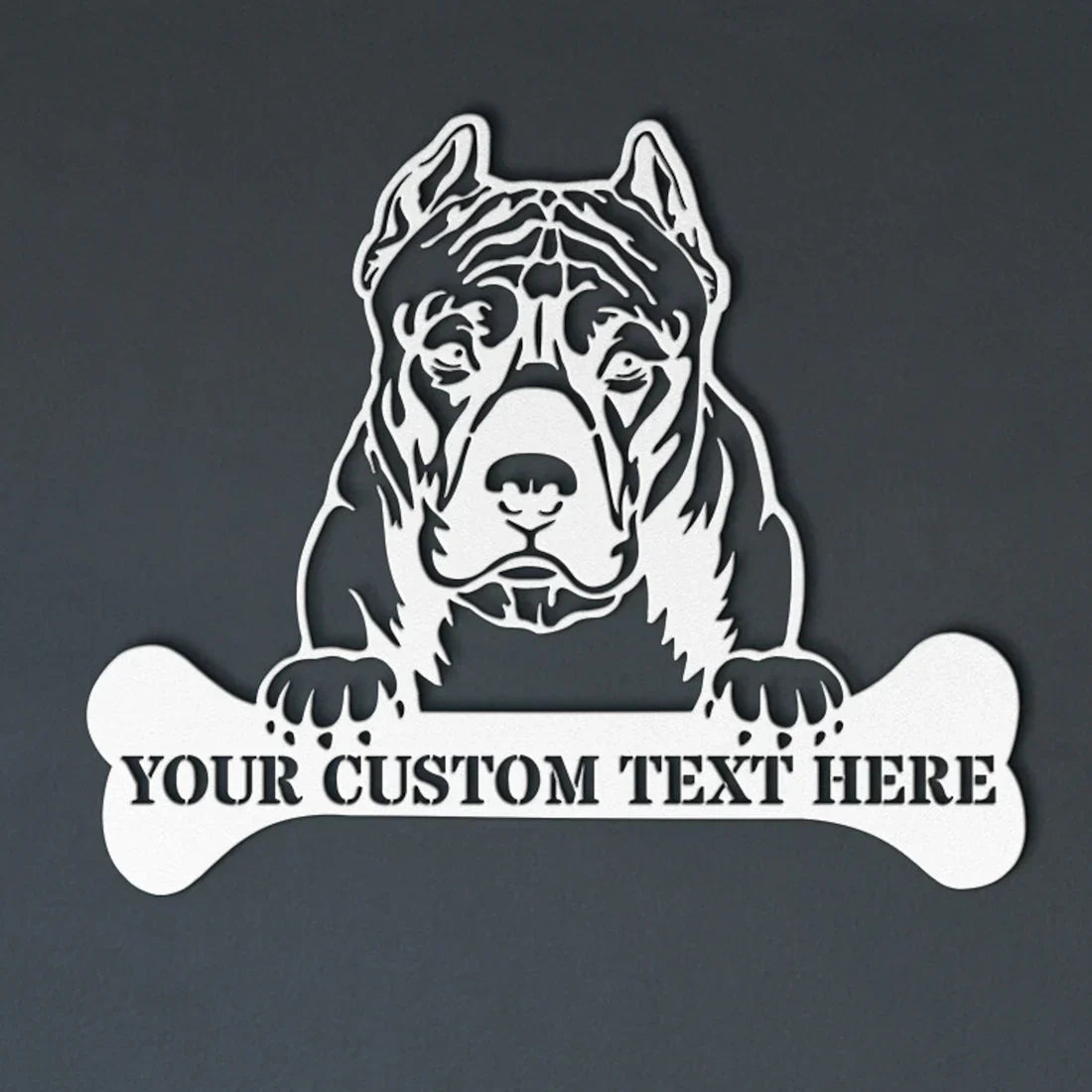 Personalized American Bully Metal Signs