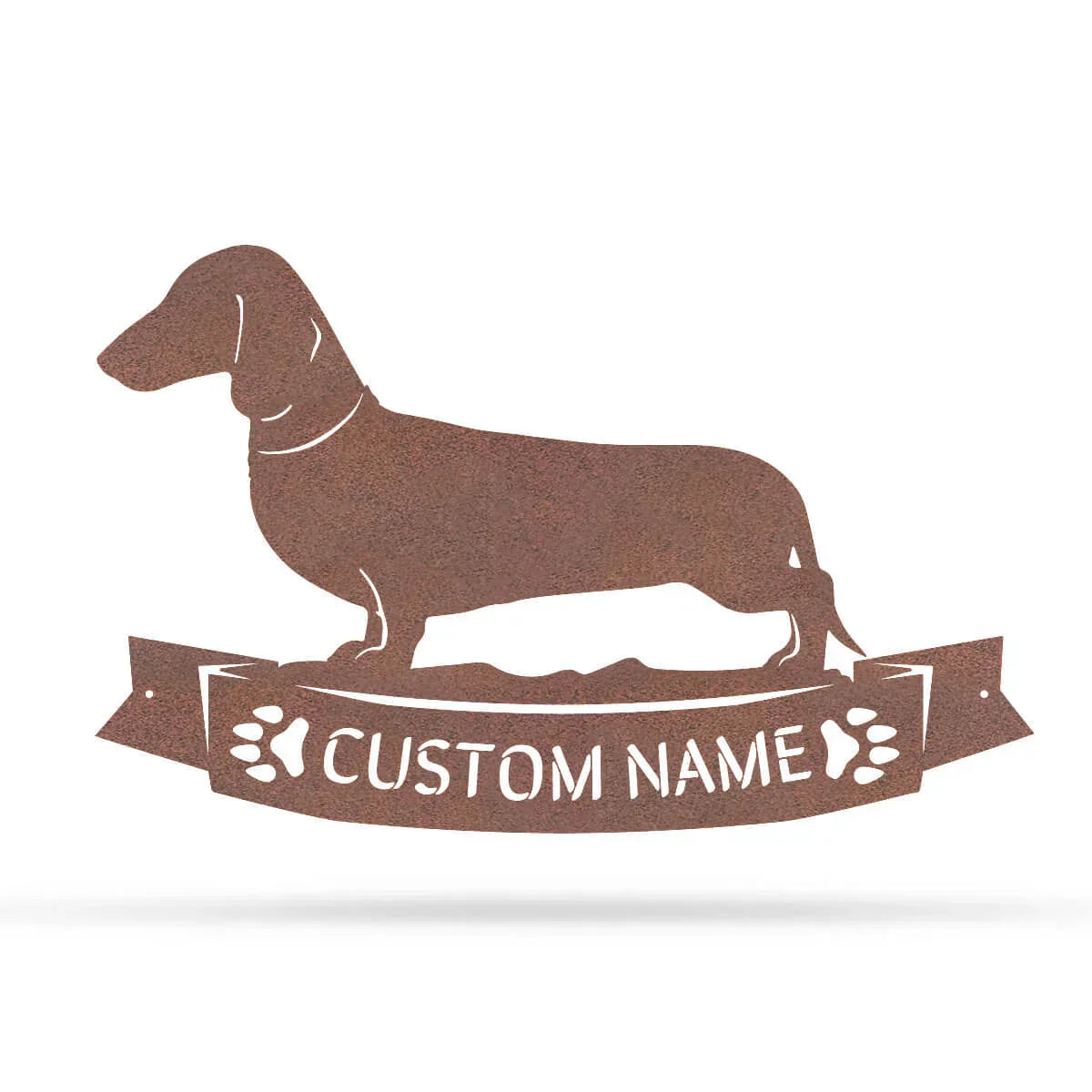 Personalized Dachshund Monogram Signs