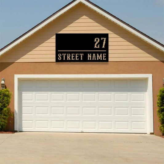 Metal Address Sign