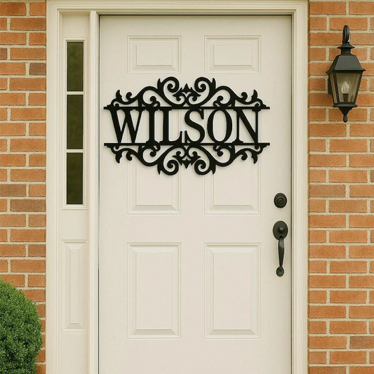 Personalized Metal Name Sign, For Outdoor