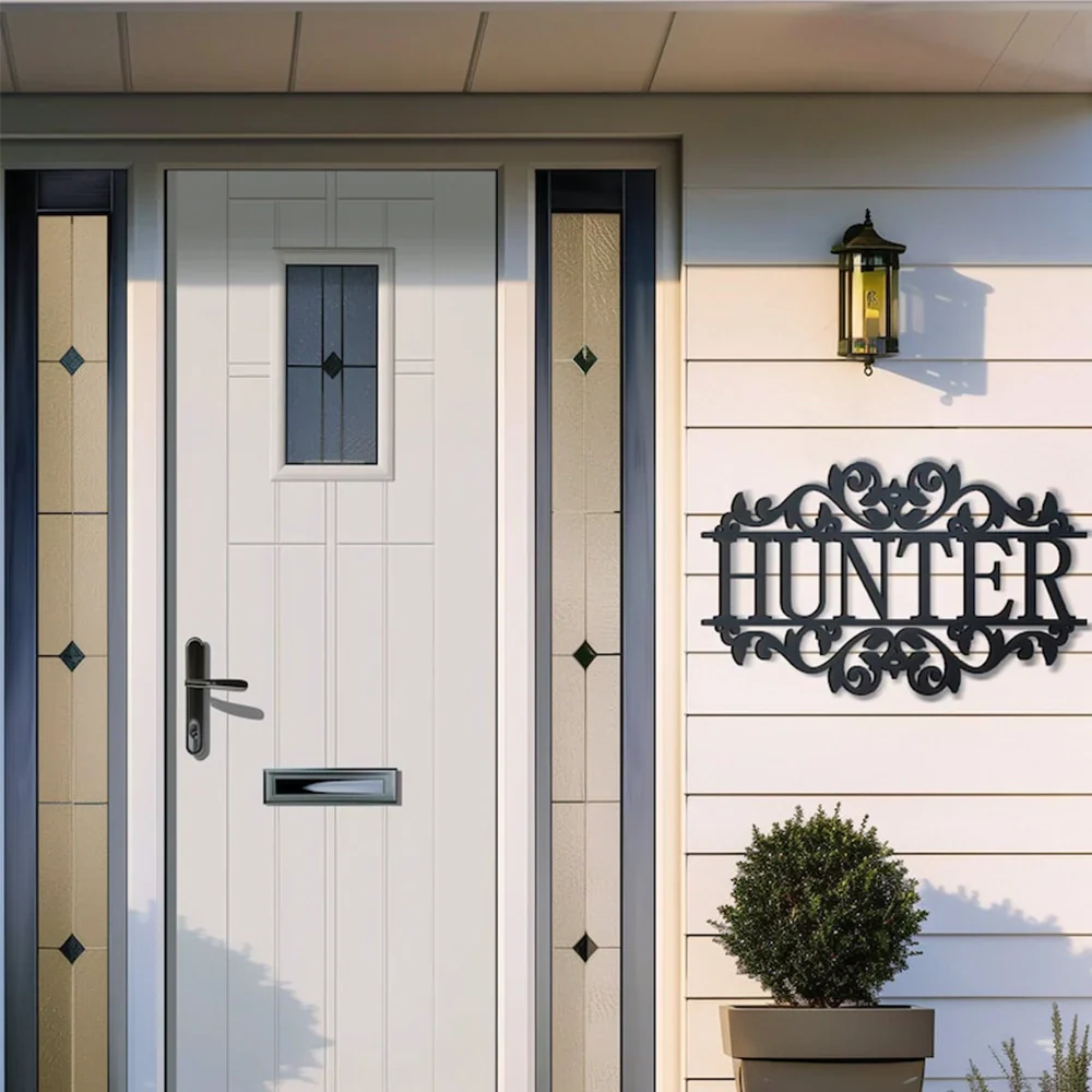 Personalized Metal Name Sign, For Outdoor