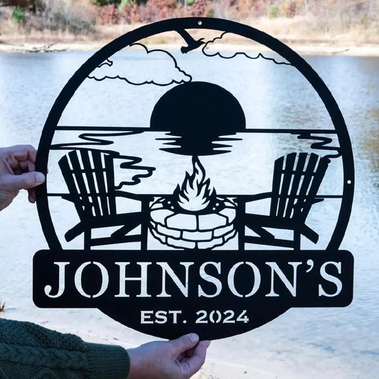 Custom Campfire Metal Art