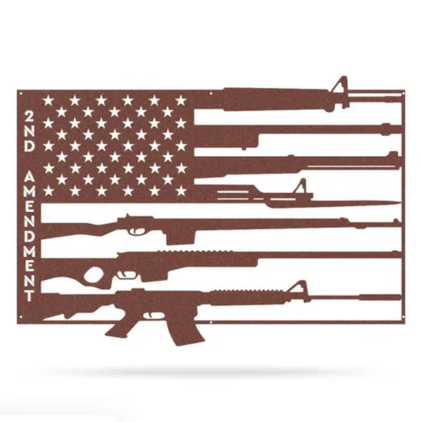 Custom American Flag Gun Monogram