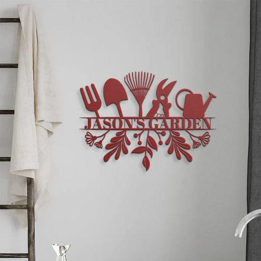Custom Metal Garden Sign