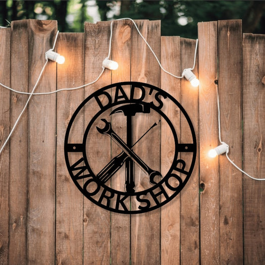 Personalized Metal Work Shop Sign