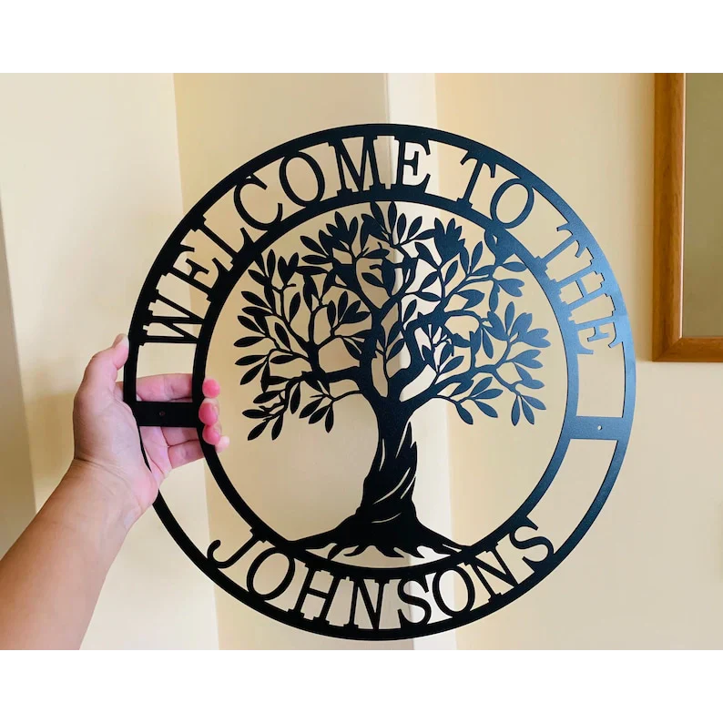 Personalized Welcome Metal Sign