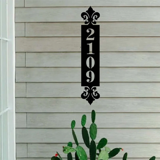 Metal House Number Sign