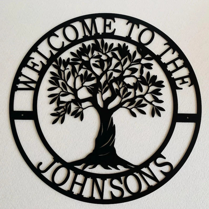Personalized Welcome Metal Sign