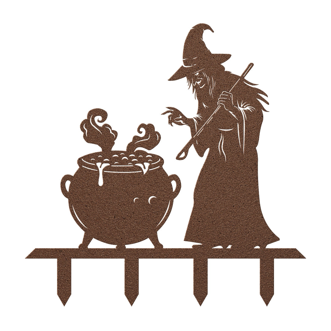 Halloween witch decor copper