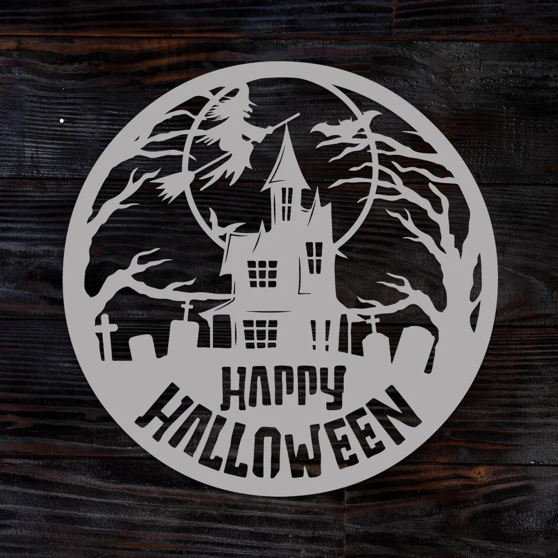 Happy Halloween Metal Wall Art | Vintage & Outdoor Halloween Decor 2025