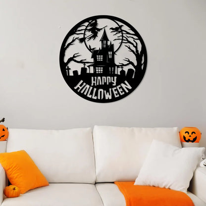 Happy Halloween Metal Wall Art | Vintage & Outdoor Halloween Decor 2025