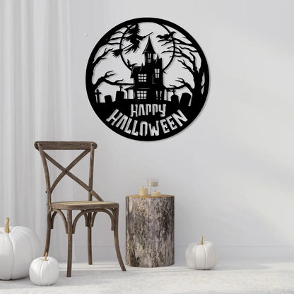 Happy Halloween Metal Wall Art | Vintage & Outdoor Halloween Decor 2025