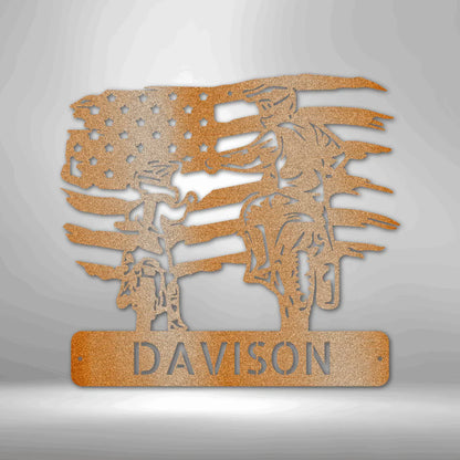 Personalized Motocross Steel Signs for Families