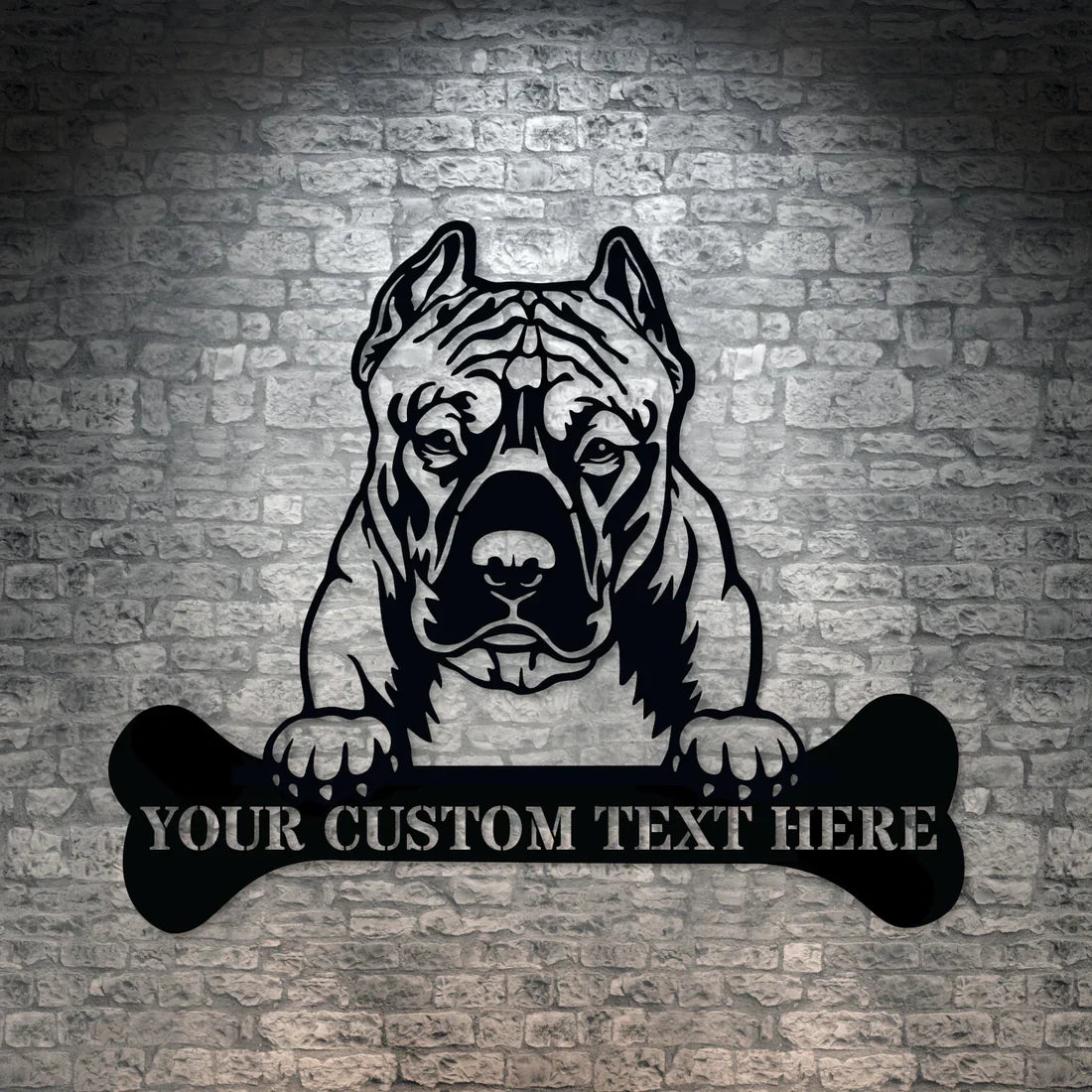 Personalized American Bully Metal Signs