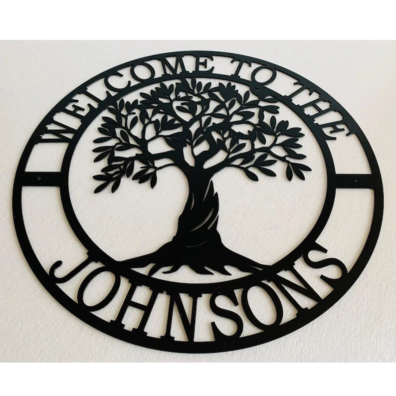 Personalized Welcome Metal Sign