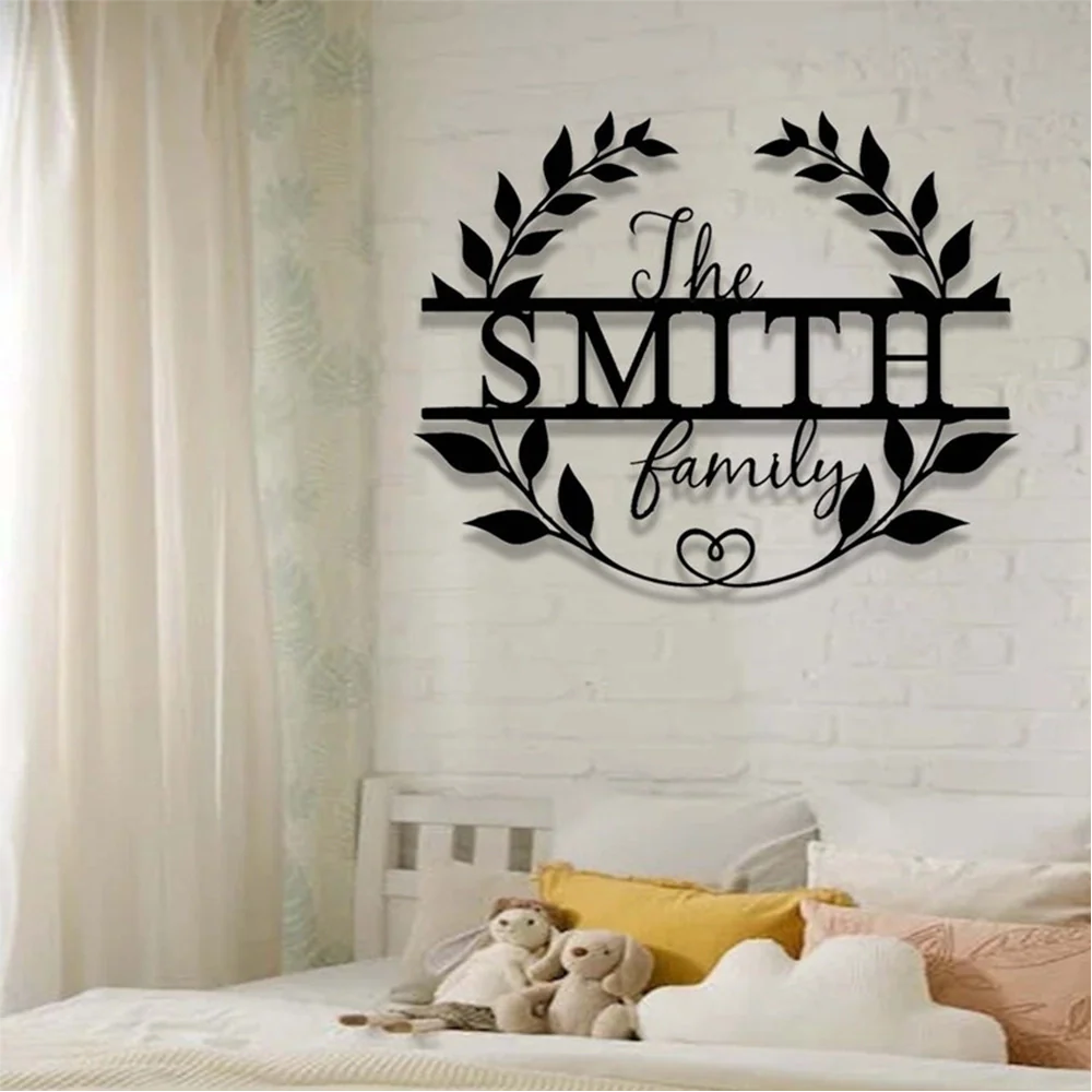 Personalized Family Name Metal Sign