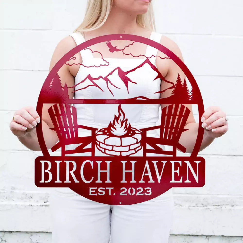 Custom Campfire Metal Art