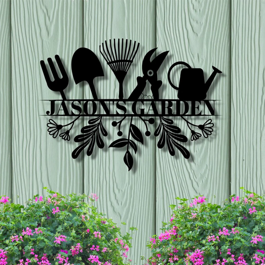 Custom Metal Garden Sign