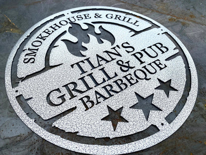 Customized Grill Metal sign