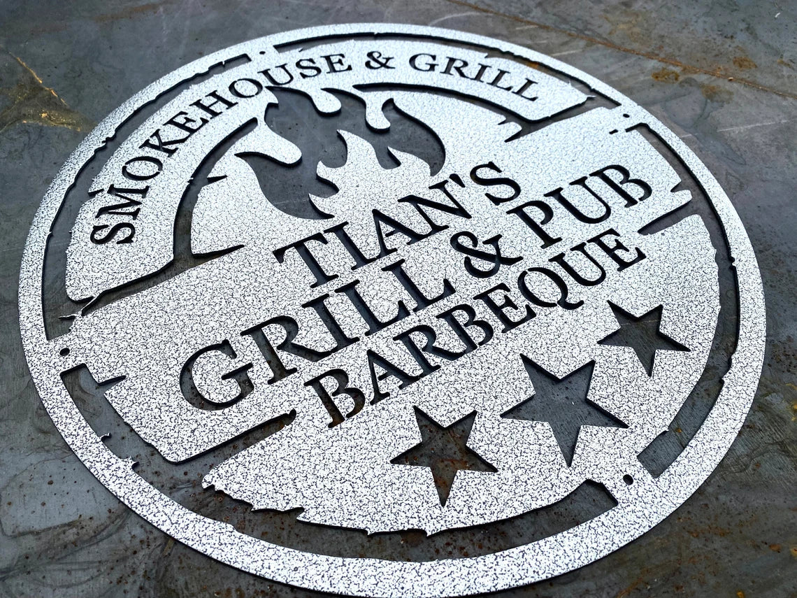 Customized Grill Metal sign