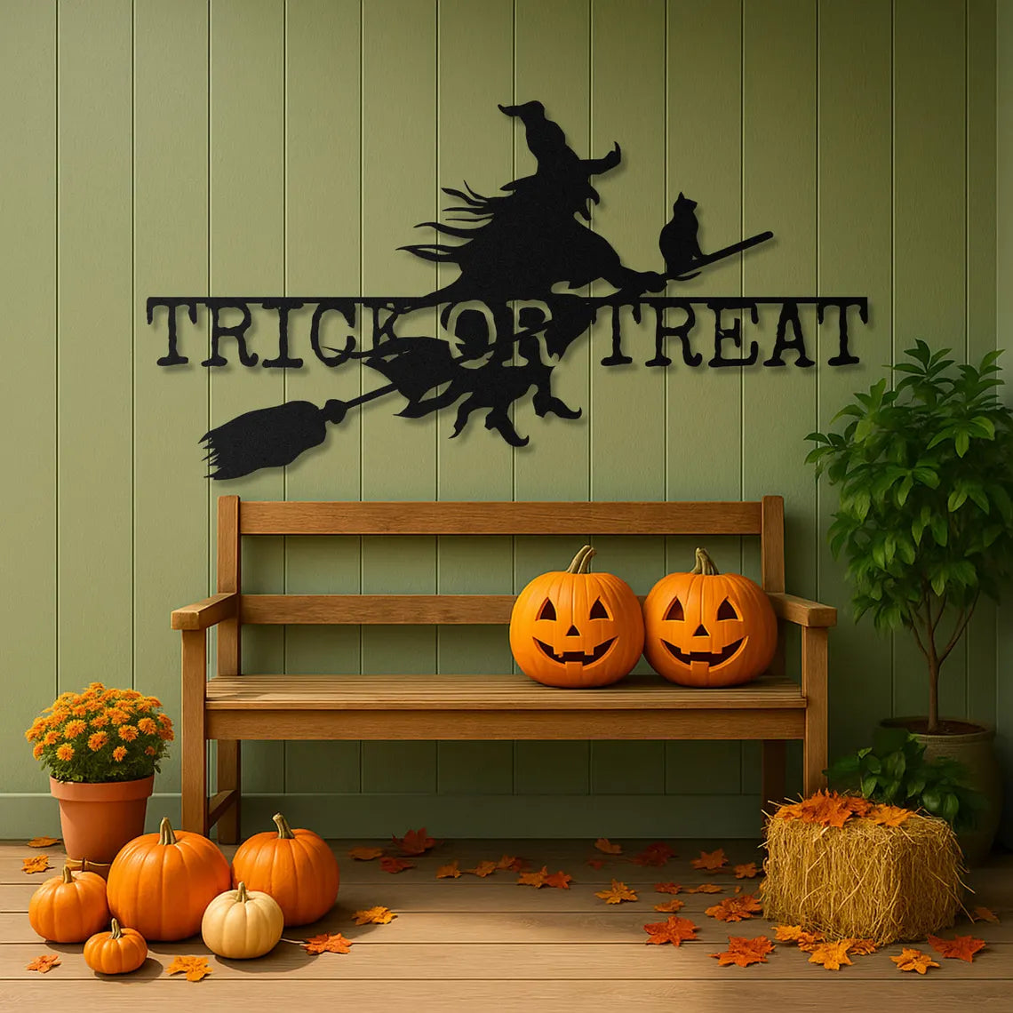 Halloween Metal Wall Decor | Trick or Treat