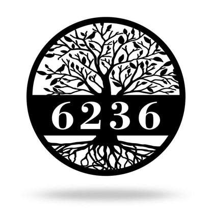 Tree of Life Metal Address Signs
