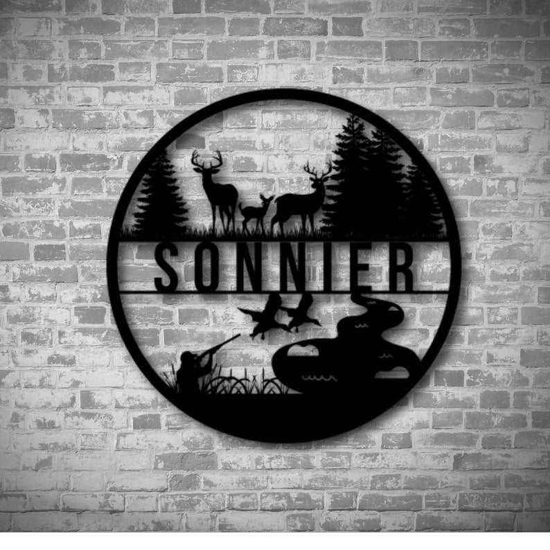 Custom Hunting Metal Signs Outdoor Decor