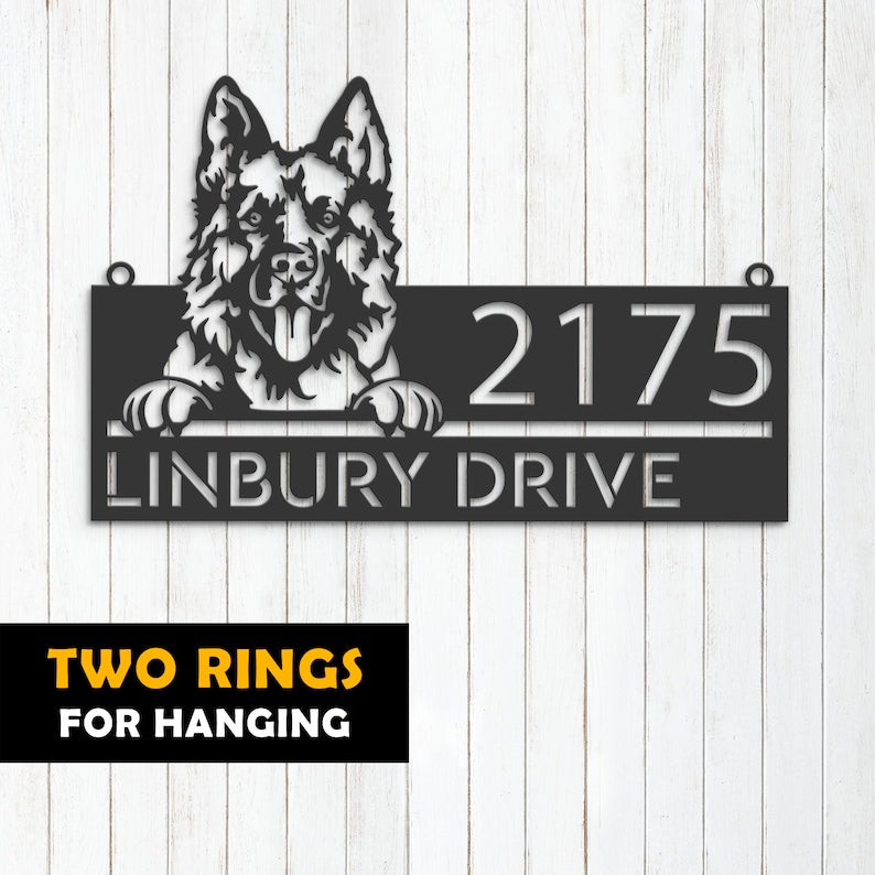 German Shepherd Address Signs