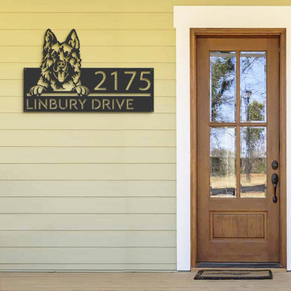 German Shepherd Address Signs