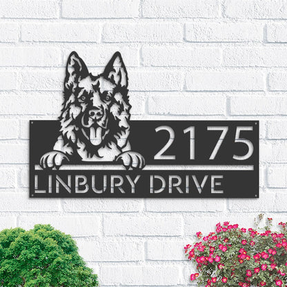 German Shepherd Address Signs