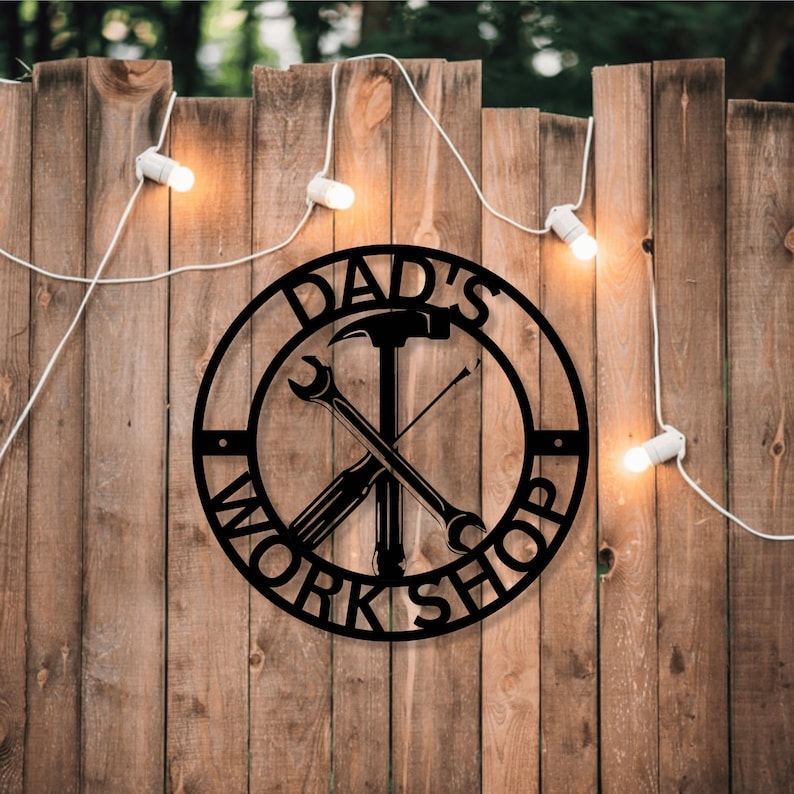 Personalized Metal Work Shop Sign