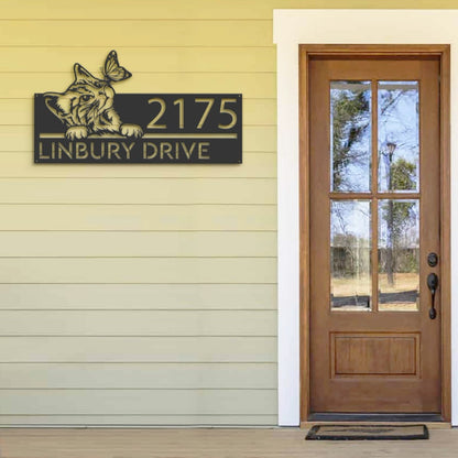 Personalized Cat Address Signs