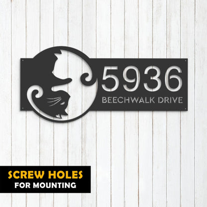 Yin Yang Cat Address Signs