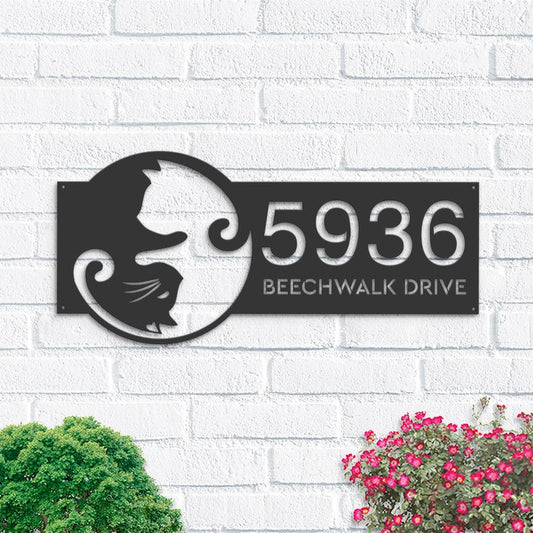 Yin Yang Cat Address Signs