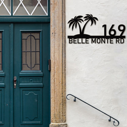 Palm Tree Family Address Signs
