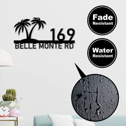 Palm Tree Family Address Signs