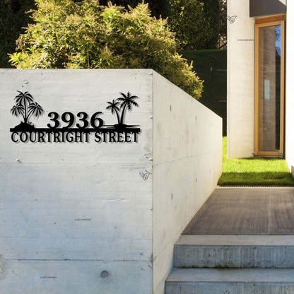 Palm Tree Address Signs