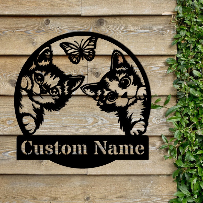 Custom Cat Wall Art Signs