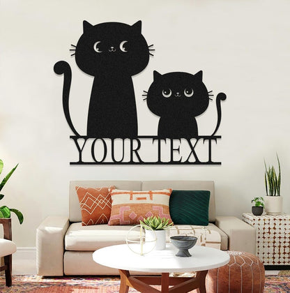 Custom Cat Family Signs