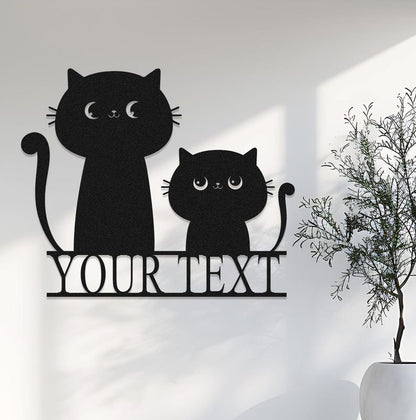 Custom Cat Family Signs