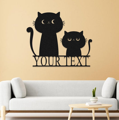 Custom Cat Family Signs