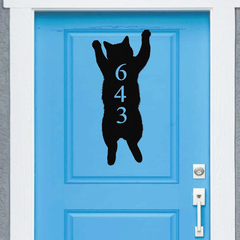 Personalized Cat Address Signs