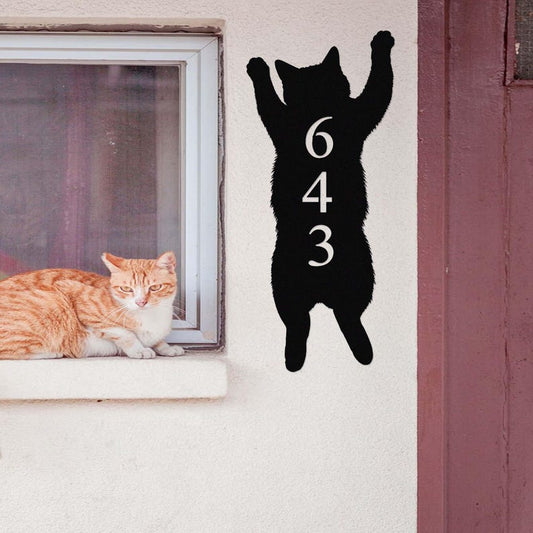 Personalized Cat Address Signs