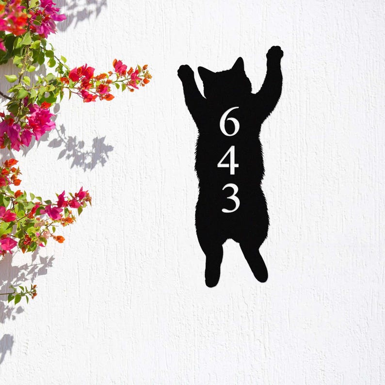 Personalized Cat Address Signs